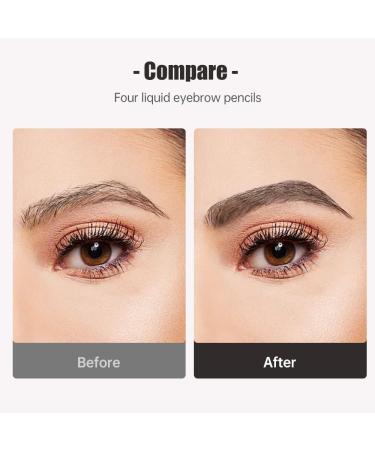 Microblading Eyebrow Pen 2024 New 3D Waterproof Microblading Eyebrow Pencil 4-Tip Waterproof Eyebrow Pen Natural Makeup Long-Lasting Fine Stroke Magic Eyebrow Pencil (Gray) - Buy Online on GoSupps.com