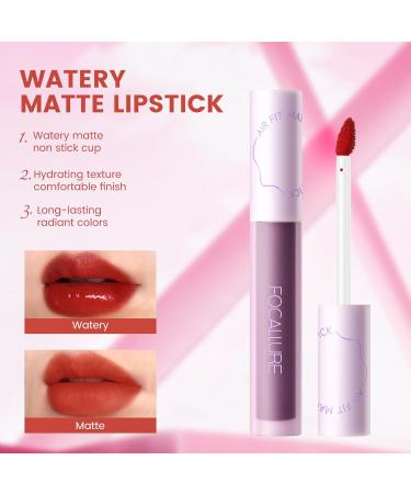 FOCALLURE #SwitchMode Airy Matte Lip Gloss - Waterproof Long-Lasting Liquid Lipstick & Transfer-Proof Lip Tint | Buy Now - Buy Online on GoSupps.com