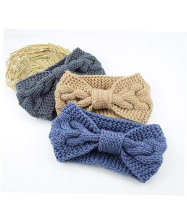 1 Pieces Winter Knit Headbands Chunky Knit Headbands Ear Warmer Crochet Head Wraps for Women Girls Camel - Buy Online on GoSupps.com