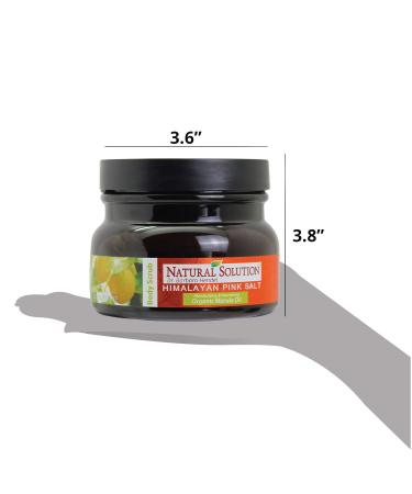 Natural Solution Himalayan Pink Salt Body Scrub with Organic Marula Essential Oil, Moisturizes and Nourishes Face and Skin, Gentle Exfoliation - 12.3 Oz - Buy Online on GoSupps.com
