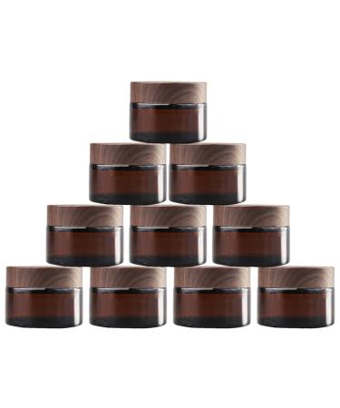 Tuakimce 10 pieces of cosmetic glass 20ml glass cream can glass cream box refillable container glass container with lid and liner for cosmetics cream lotions essential oils (10 20ml style d) 10 20ml style d - Buy Online on GoSupps.com