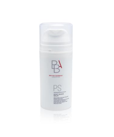 British Barbers Association BBA Post Shave Balm 3.38 fl. oz - Instant Relief Skin Repair Men's Skin Care Aftershave