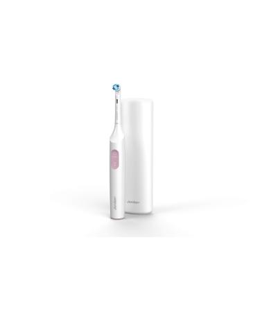 Jordan* | Clean Smile Electric Toothbrush for Adults | Rechargeable Toothbrush Electric with Quick Charge Long-Lasting Battery Pressure Sensor 2 Speed Modes | Includes Travel Case | Pink Color