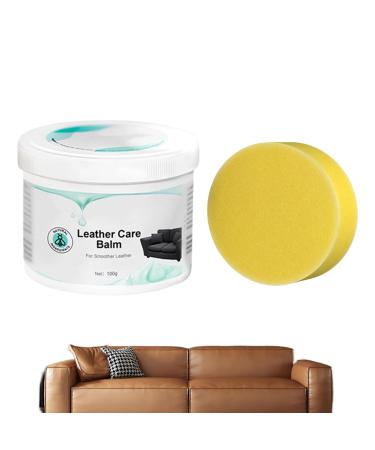 Stain Remover for Leather | 100g Leather Polish & Conditioner for Leather Care Long-Term Multifunctional Furniture Cleaner and Polish for Leather Tables Chairs Cabinets Tosier