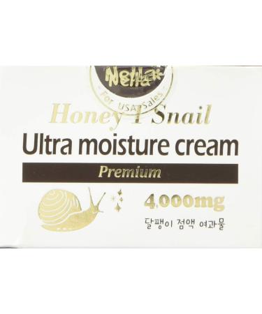 Nella Ultra Moisture Snail Cream 80ml - Enriched with 4 000 mg Snail Extract & Honey | Premium Korean Beauty for Deep Hydration - Buy Online on GoSupps.com