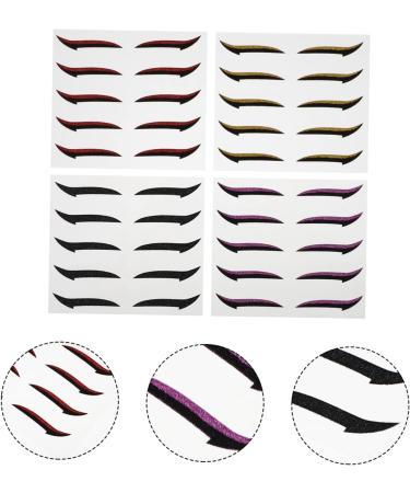 Healvian 20 Pairs Eyeshadow Stickers Glitter Stickers Self-adhesive Eyeliner Sticker Trendy Stickers Paper - Buy Online on GoSupps.com