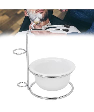 Professional Beard Shaving Brush Set - ABS White Bowl for Daily Use | International Shipping Available - Buy Online on GoSupps.com