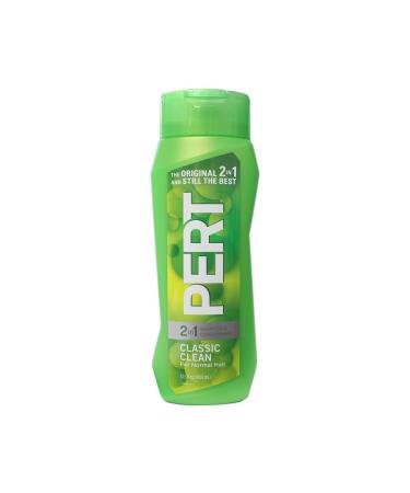 Pert Plus 2 in 1 Classic Clean Shampoo & Conditioner Medium Formula for Normal Hair 13.5 Fl Ounces (Pack of 3)