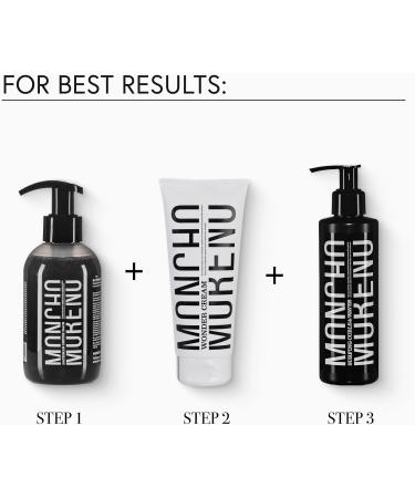  MONCHO MORENO MONCHO MORENO Bathman Detox Hair Shampoo with activated charcoal for oily roots and dry ends sebum-regulating 1 l - Buy Online on GoSupps.com