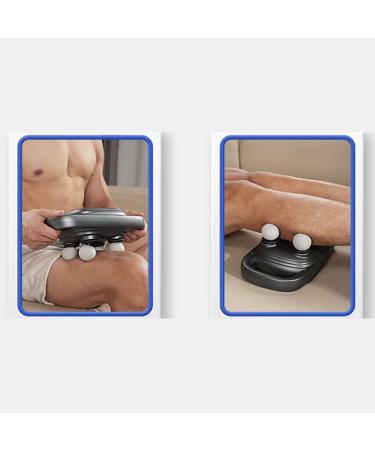 Portable Black Massage Gun - Professional Deep Tissue Muscle Massager with 4 Heads for Pain Relief in Back Leg Neck & Shoulder - Buy Online on GoSupps.com