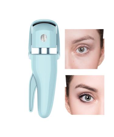 Eyelash Heated Curler | 230mah Battery Intelligent Heating Eyelash Curler | Ergonomic Eye Lash Curling Tool Handheld Eyelash Heated Tool for Eyelashes Makeup Blue