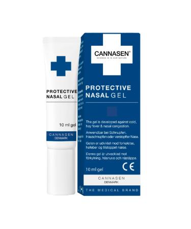 CANNASEN - Protective Nasal Gel - Sinus Relief - Moistening Effect for Nasal Membrane - Protect Against Pollen and Irritation - for Rhinitis Hay Fever Inflamed Nasal Mucosa and Blocked Nose - 10ml