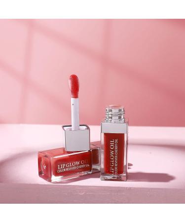 2 PCS Plumping Lip Glow Oil Set - Rosewood Tinted Gloss for Moisturized, Enhanced Lips with Natural Shine - Perfect for All Occasions - Buy Online on GoSupps.com