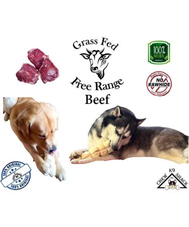 100% BEEF CHEEK MONSTER ROLL CHEWS * 10"-12" (3 Pack) for Dogs and Puppies - ODOR FREE Single Ingredient Mega Thick - Great for Power Chewers Rawhide Free Grass Fed Free Range Beef Dental Chew 100% Natural Chew - Buy Online on GoSupps.com