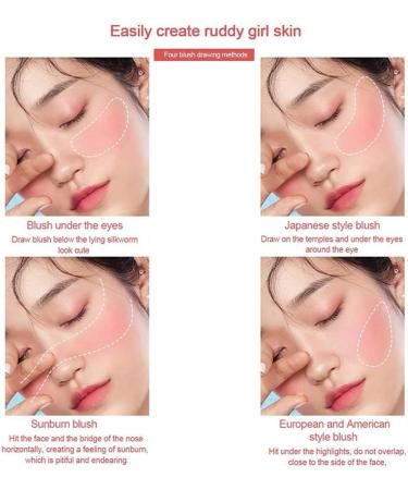 Oil Control Air Cushion Blush Loose Powder Blush Air Cushion Blush Natural Blusher For Cheeks Air Cushion Cheek Blush Highly Pigmented Blush Makeup Matte Blush Powder (02 orange pink) - Buy Online on GoSupps.com