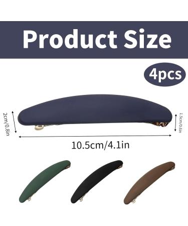 Set of 4 Oval spring clip Matte Hair Clips Colored Hair Barrettes Metal Snap-on Hair Pins Oval Frosted Spring Clip Back Head Plate Hair Clip Elegant French Clip Barrettes for Women Ladies - Buy Online on GoSupps.com