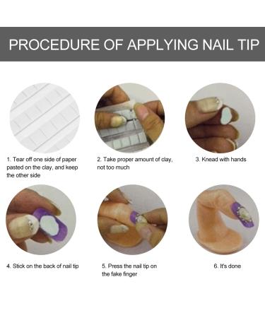 TOPINCN Nail Practice Clay Reusable Tear-Off Clay Manicure Base 96 Grains - Buy Online on GoSupps.com
