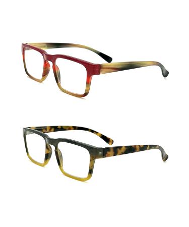 EZ Women Reading Glasses Men Blue Light Block Anti Eyestrain Slim Computer Reader Tube Small Glass Thin Compact Juno 1.5 x