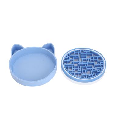 2 in 1 Design Brush Cleaning Mat Silicone Multipurpose Cute Cat Head Brush Cleaner Mat Flexible Brush Cleaning Mat Makeup Brush Cleaner Mat Portable Make Up Brush Cleaner Pad(Blue)