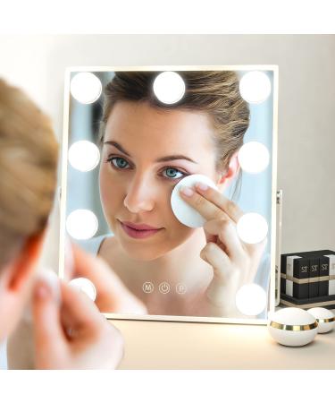 Manocorro Hollywood Vanity Mirror with 9 LED Bulbs and 3 Color Lighting Modes - Buy Online on GoSupps.com