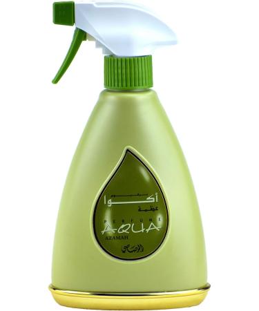Aqua Air Fresheners - 375ml(12.7 oz) | Aromatic Essential Oil Spray | Fresh Blend of Lemon Black Currant Woody Musk | Long Lasting Room Fragrance | by RASASI (Azamah) - Buy Online on GoSupps.com