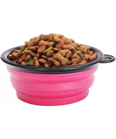 Foldable Silicone Dog Bowl - Portable Water & Food Bowl for Dogs | Compact & Lightweight (Yellow) | Ideal for Travel - Buy Online on GoSupps.com