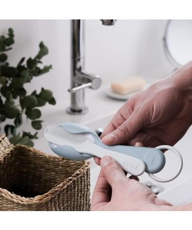 Beaba Comb + Hairbrush Set for Babies and Children - Integrated Comb Storage - Green/Blue - 1 Unit - Buy Online on GoSupps.com