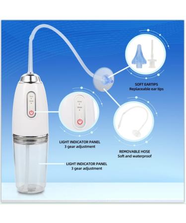 XJRHSCGS Electric Ear Wax Removal Kit - Ear Irrigation System with 3 Pressure Levels, 6 Tips, and Silicone Hose - Buy Online on GoSupps.com