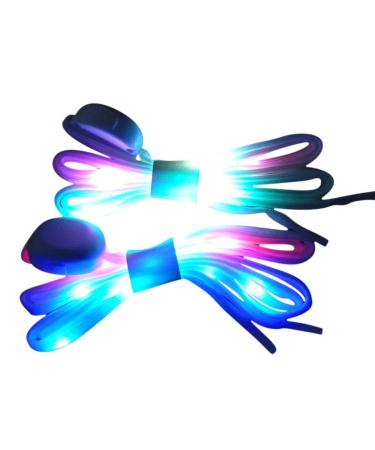 DINUOSEN LED White Shoelaces Light Up Shoe laces 3 Modes 7 Colors flashing Shoestrings - Buy Online on GoSupps.com