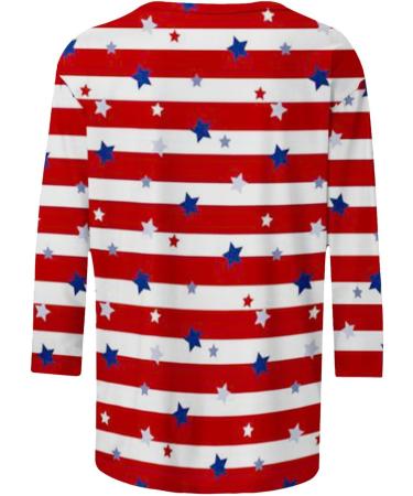 oelaio Casual Shirts for Women 2024 Trendy Marble Print Top 3/4 Sleeve Blouses Novelty Graphic Basic Tees Lightweight Tops White#55 Small - Buy Online on GoSupps.com