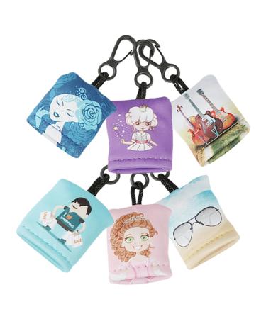 6pcs Keychain Glasses Cloth Lens Cleaning Cloth Electronic Wipes Eye Glasses Cleaner Tool Lens Cleaning Wipes Eye Glass Clean Wipes Eyeglasses Cleaning Cloths Phone Cleaning Wipes