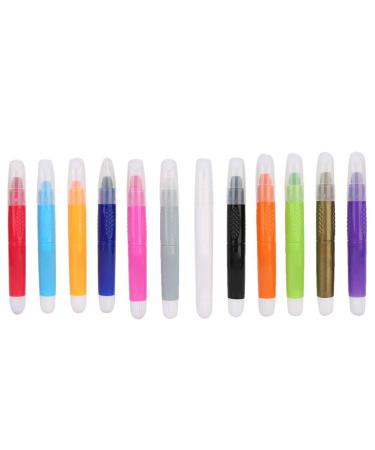 12pcs Hair Dye Crayon Portable Temporary Hair Chalk Pens Color Painting Washable for Kids Girls Teen Adults