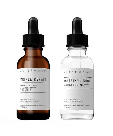 Asterwood Triple Repair Matrixyl 3000 1 oz + Matrixyl 3000 with Argireline 1 oz
