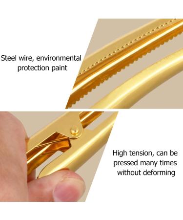 Beaupretty 12 Pack Haircaps & Alligator Clips - Non-Slip Metal Hair Styling Accessories for Thick & Thin Hair (Gold) - Perfect for Salons - Buy Online on GoSupps.com
