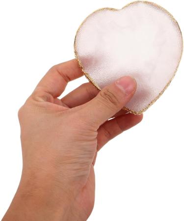 2 Pi ces Nail Art Palette Resin Heart Shaped Mixing Plate With Edge For Manicure Color Mixing And Cosmetic Use - Buy Online on GoSupps.com