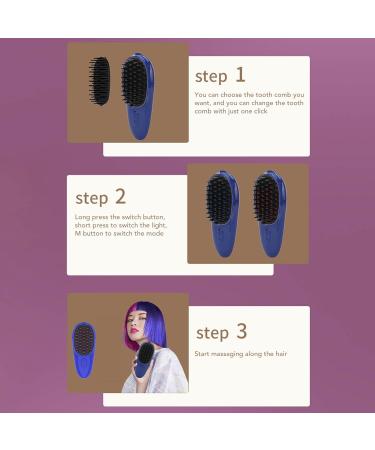 Electric Scalp Massager | Vibration Hair Massage Comb for Fatigue Relief & Hair Growth - Buy Online on GoSupps.com