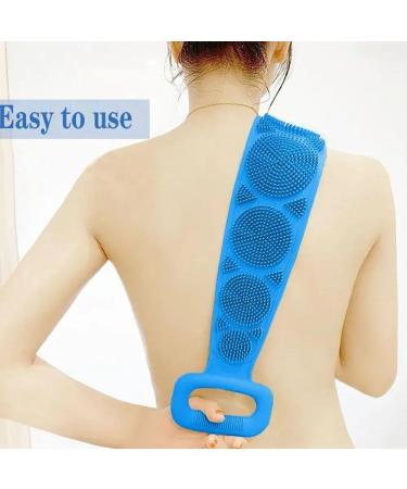 Bath Sponge Body Silicone Brush Scrub Body Exfoliation Sponge Brush Bathroom Shower Back Brush Sponges Bath (Color : Pink) - Buy Online on GoSupps.com