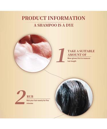 Shampooing colorant pour cheveux gris 500 ml shampoing noir colorant les cheveux en quelques minutes couleur stimule les cheveux secs et cr pus - Buy Online on GoSupps.com