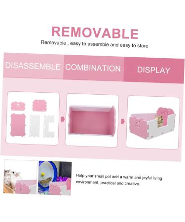 INOOMP 2 Pcs Hamster Toilet Hamster Small Toilet Hamster Sandbox Hamster Lounge PVC Pet Small Hamster 15x10cmx2pcs Pinkx2pcs - Buy Online on GoSupps.com