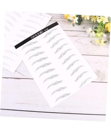 Baluue 2 Pairs Artificial Eyebrow Patch Dual-ended Eyebrow Pencil Simulation Eyebrow Clear Brow Gel Tear - Buy Online on GoSupps.com