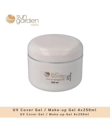  sun garden nails 4 x UV Cover Gel 250ml Builder Gel Builder Gel Nail Gel Nude - Buy Online on GoSupps.com