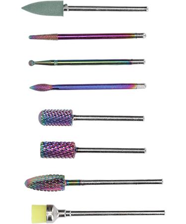 8pcs Nail Drill Bit Nail Grinding Bit Tungsten Carbide Clean Tool Removes UV Gel Dead Skin Nail Decoration Rhinestones Manicure Pedicure Polishing Kit - Buy Online on GoSupps.com