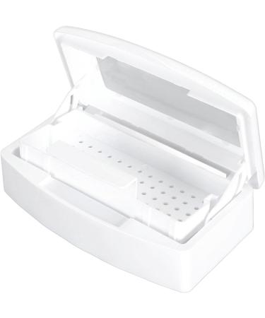Nail Tool Clean Tray Filter Layer Nail Tool Cleaning Box Portable for Travel (White) - Buy Online on GoSupps.com