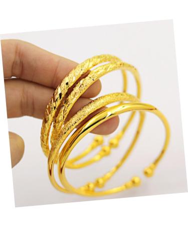 Zerodeko 2 Pcs Adjustable Bracelets for Women Couples Eternity Bracelet Kids Bracelets Gold Stackable Bangles Promise Bangle Engraved Bracelet Gifts Fashion Bangle Jewelry Boutique Miss - Buy Online on GoSupps.com