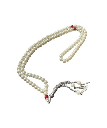 Oralgos Islamic Tasbi-Rosenkranz pearls imitation pearls prayer rose crane bracelet handmade religious jewelry meditation bracelet gift imitational beads