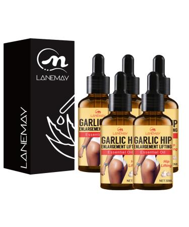 Garlic Hip Enlargeme Lifting Essential Oil Hip Lifting Essential Oil buttocks Enhancement Oil Hip Lift Up Oil Buttock Enhancement Oil Flying Massage Oil For the buttocks (5 pieces)