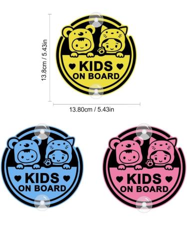 Buy Leniutor Kids on Board Koala Suction Cup Car Sign - Cute PVC Safety Warning for Baby Rear Side Windows (Yellow) - Buy Online on GoSupps.com