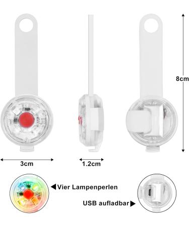 FTTouuy Safety LED Flashing Light for Dogs & Cats - USB Rechargeable Waterproof Colorful Pet Safety Light for Night Walks | International Shipping Available - Buy Online on GoSupps.com