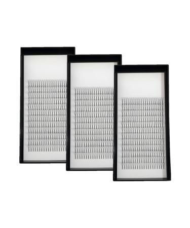 3D Volume Black Strips Soft Natural Long Stem Style C D Curl 0.10mm Individual Invisible Eyelash Extensions 9mm To 15mm Length Pre Made Fans 3 Trays A Lot (C Curl 9mm+10mm+11mm) C Curl 9mm+10mm+11mm