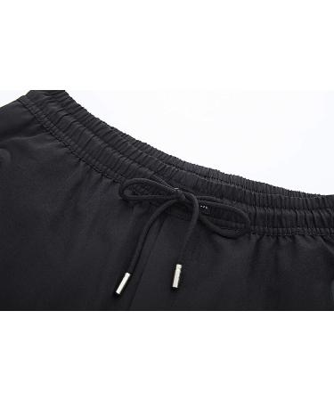 TBMPOY Men's Lightweight Hiking Travel Pants - Breathable Athletic Joggers with Zipper Pockets (A1-black, X-Large) - Buy Online on GoSupps.com